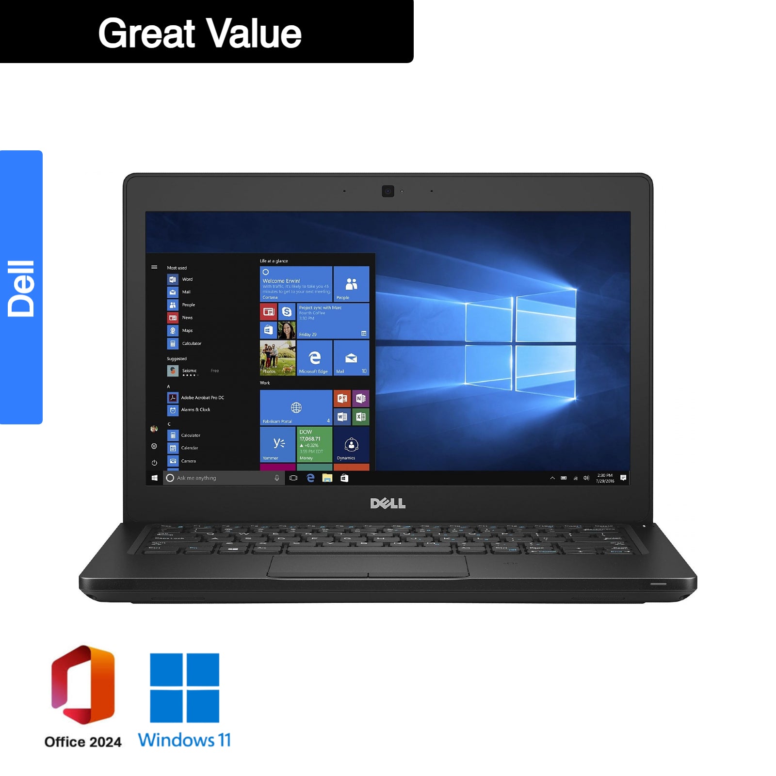 Dell Latitude 5280, 14", 8gb Ram, Intel i5, 256gb SSD, Win 11 Pro #2H3