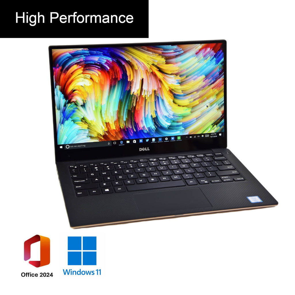 Dell XPS 13 9370, - i7 10510U - 16GB - 256GB - Windows 11 Pro, Microsoft Office Pro Plus 2024